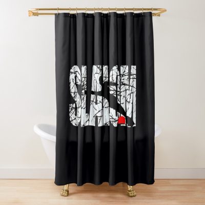 Slalom Water Skier Shower Curtain Official Ski Merch