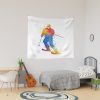 Alpine Skiing, Watercolour Sports, Skier Gifts Tapestry Official Ski Merch