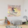 Colorful Skiing Art 2 Tapestry Official Ski Merch