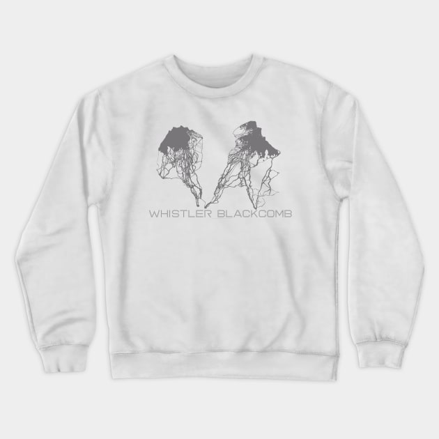 Ski Whistler Blackcomb Resort Crewneck Sweatshirt